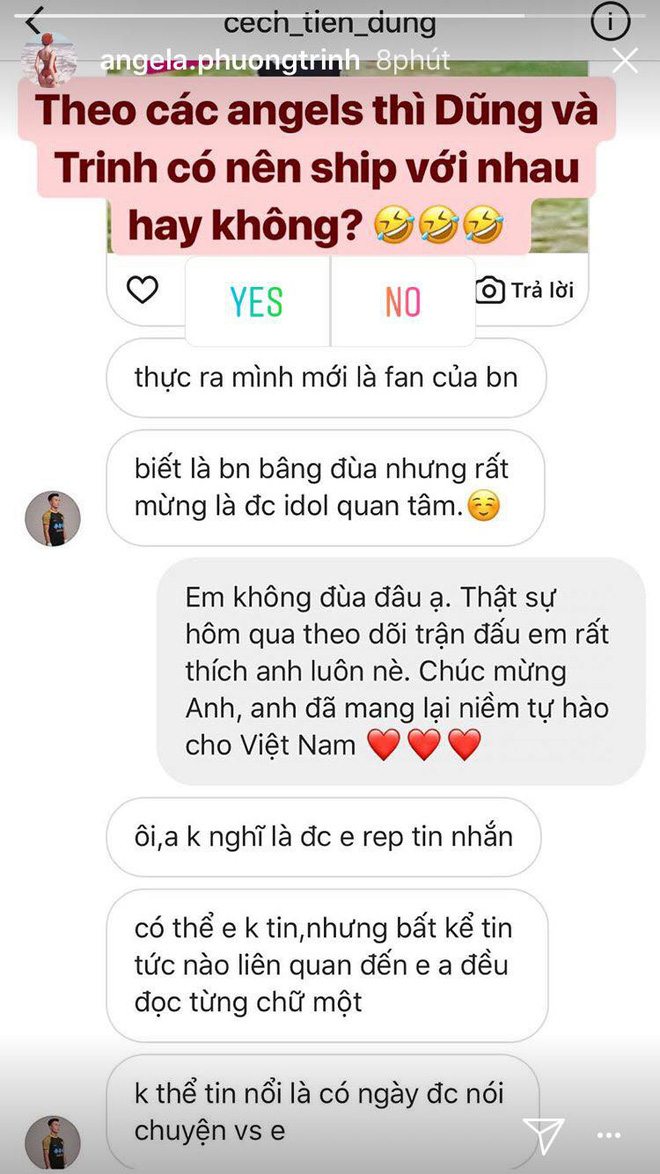 Sau khi khoe được Tiến Dũng "thả thính", Angela Phương Trinh khẳng định: "Cả nhà hãy yên tâm, Dũng chỉ là anh trai!" - Ảnh 1. Sau khi khoe được Tiến Dũng "thả thính", Angela Phương Trinh khẳng định: "Cả nhà hãy yên tâm, Dũng chỉ là anh trai!" - Ảnh 1.