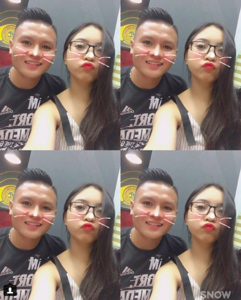 Loạt khoảnh khắc tình bể bình của Quang Hải và bạn gái xinh như hot girl - Ảnh 1. Loạt khoảnh khắc tình bể bình của Quang Hải và bạn gái xinh như hot girl - Ảnh 1.