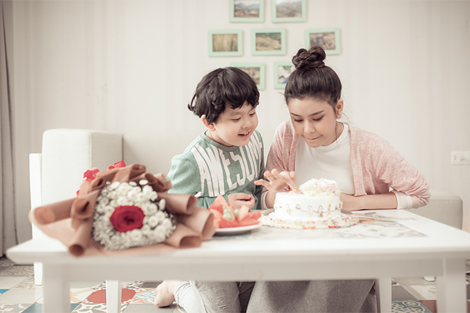 Đời thường đáng yêu của mẹ con Trương Quỳnh Anh