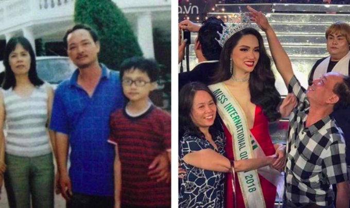 Sau khi đăng quang danh hiệu Hoa hậu Chuyển giới quốc tế, Hương Giang Idol đã đăng bức ảnh chụp cùng bố mẹ khi cô còn là một cậu bé và bức ảnh bố mẹ chúc mừng cô trên sân khấu sau buổi lễ, kèm lời cảm ơn và viết: Hãy tin rằng điều gì cũng có thể xảy ra trong cuộc sống này, chỉ cần bạn có niềm tin và nỗ lực cho niềm tin đó.Tăng Thanh Hà đeo kính và đội mũ bơi ngộ nghĩnh khi đi bơi với các con.