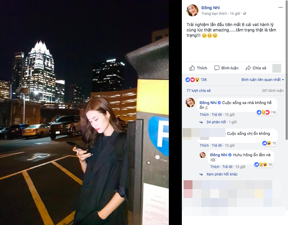 Đông Nhi chia sẻ cảm xúc khi bị mất 6 vali hành lý trong chuyến lưu diễn tại Mỹ - Ảnh 1. Đông Nhi chia sẻ cảm xúc khi bị mất 6 vali hành lý trong chuyến lưu diễn tại Mỹ - Ảnh 1.