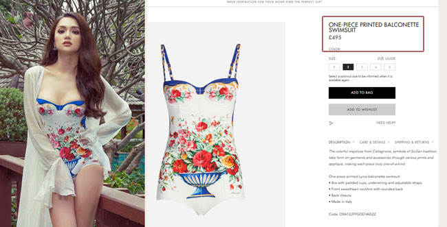 Áo tắm của Hương Giang Idol tại Hoa hậu Chuyển giới có giá cả chục triệu đồng